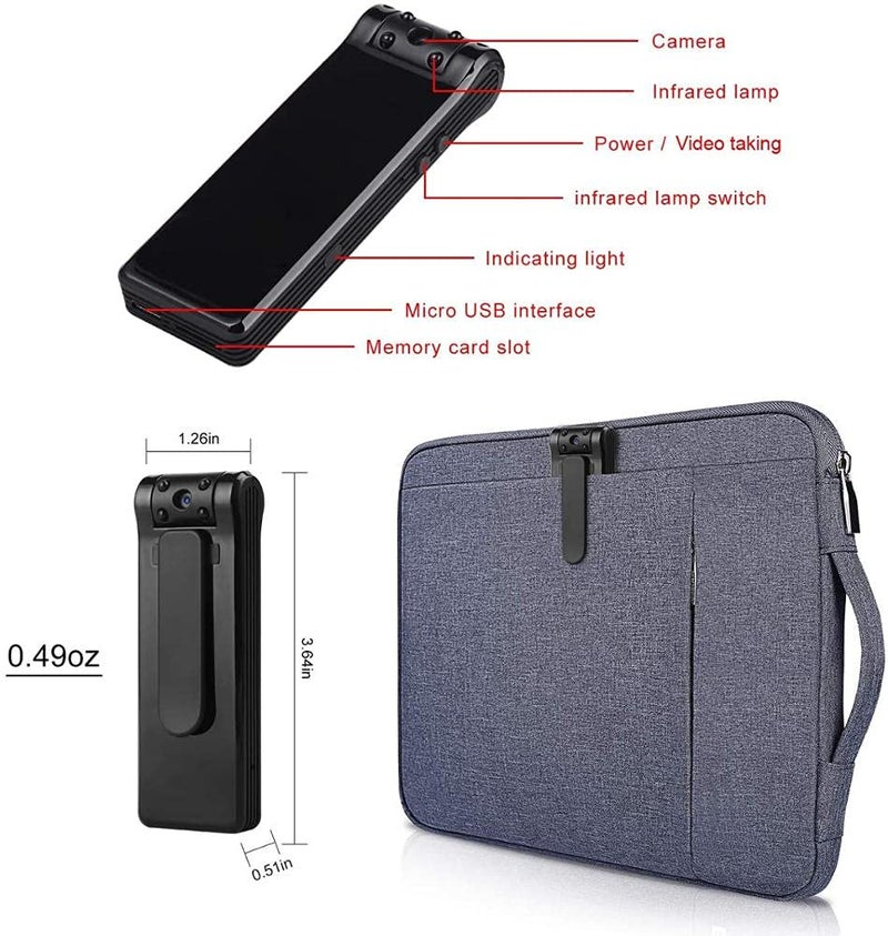 TECHNOVIEW TECHNOVIEW WiFi Body Wireless Camera Long Battery Backup Full HD 1080P Camera Motion Detection Personal Camera for Home Office and Meeting A16 - Image 5