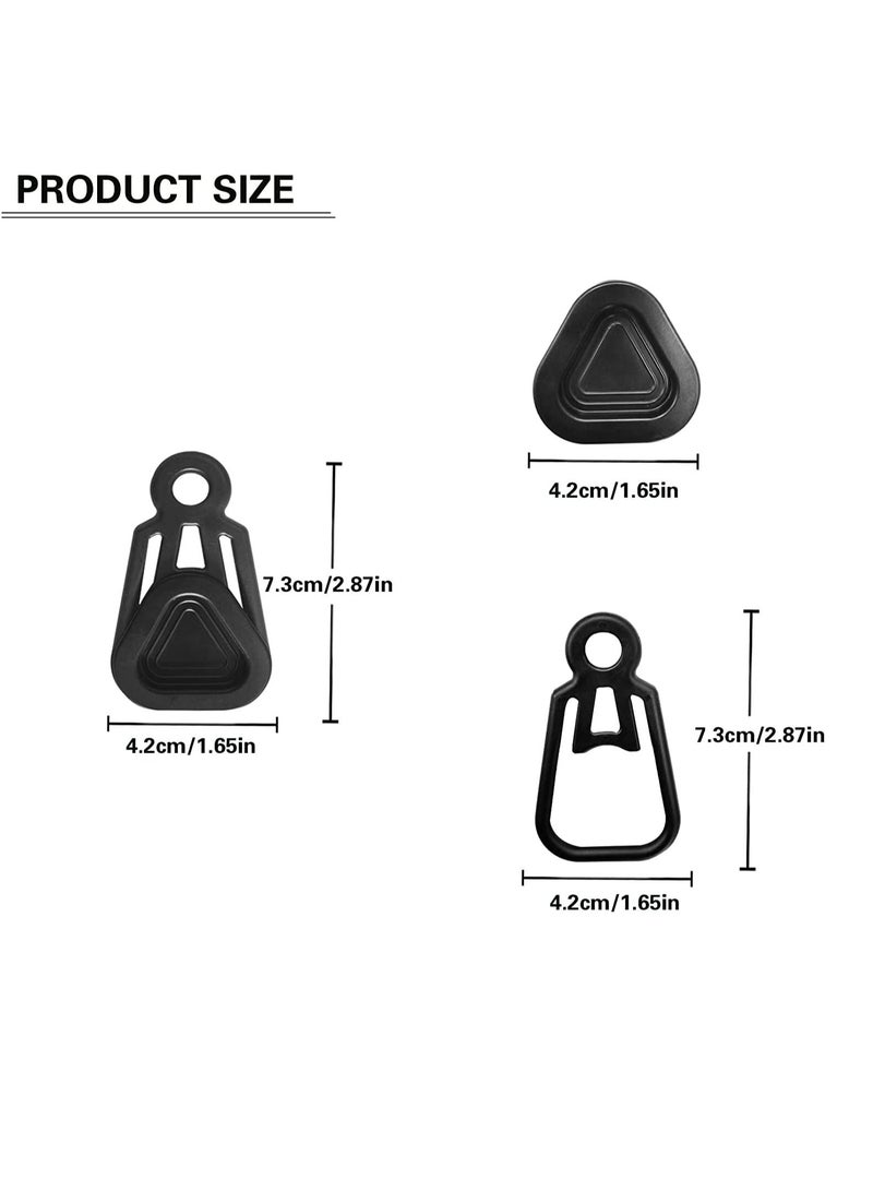 Excefore Tarp Clips Set, Outdoor Camping Climbing Tent Fixing Clip Heavy Duty Lock Grip Awning Clamps Multipurpose Windproof Wind Rope - Accessories 10 Pcs  - Image 4