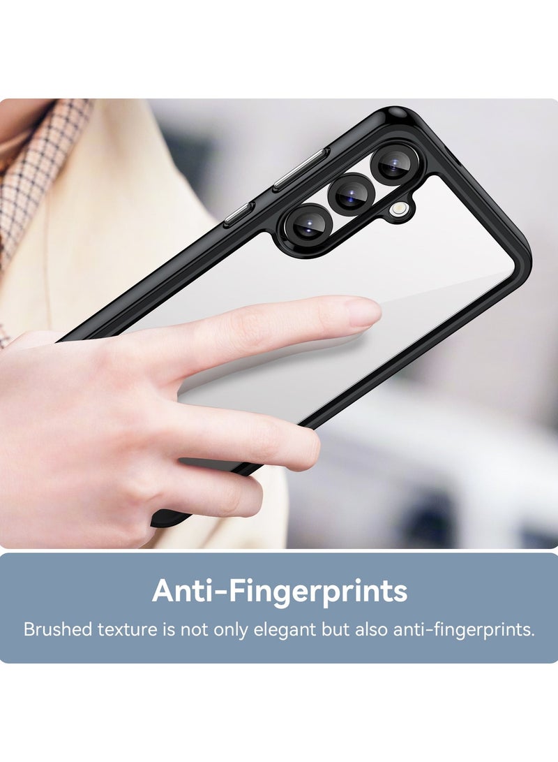 URBBKING Non Yellowing Drop Protection Thin Flexible Silicone TPU Shockproof Protective Slim Fit Phone Cover for Samsung Galaxy S25 Plus 5G Black - Image 5