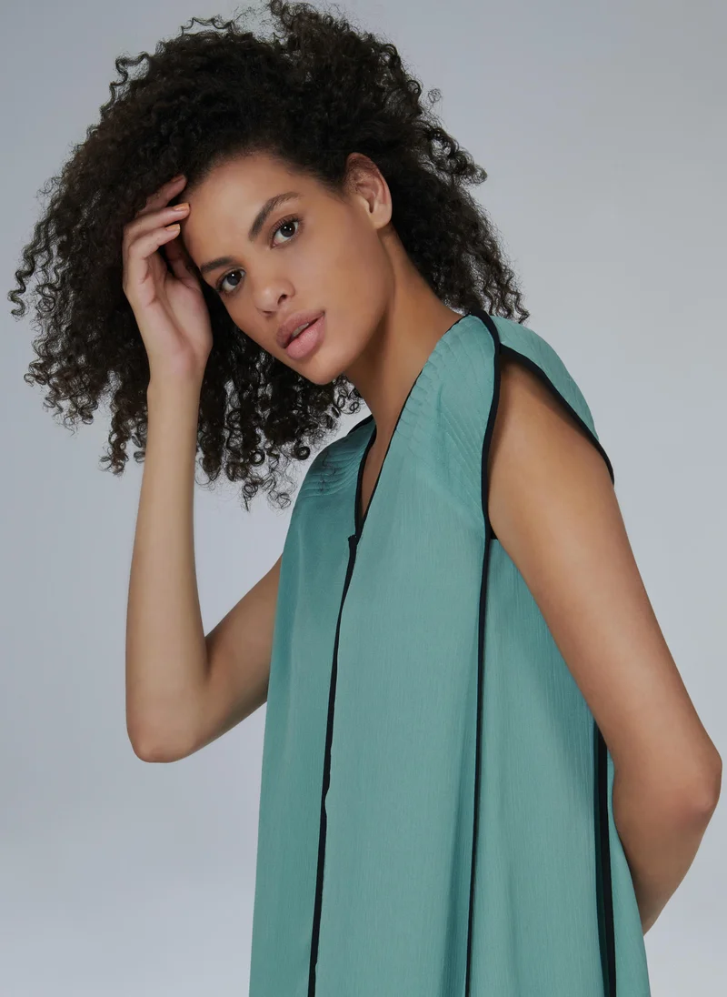 leem  Quilted Shoulder Dress for Women | Best Price UAE