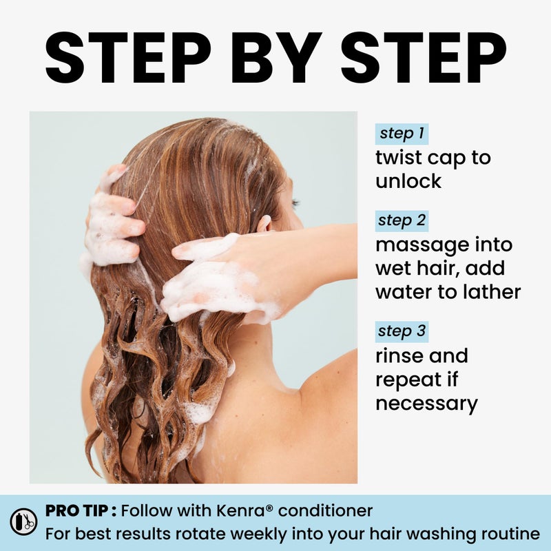 Kenra Clarify Shampoo | Deep Cleansing | Color-Safe | Removes Dulling Deposits & Product Build Up | Brightens Highlighted, Bleached, or Gray Hair | Adds Shine | All Hair Types | 10.1 fl. oz. - Image 4