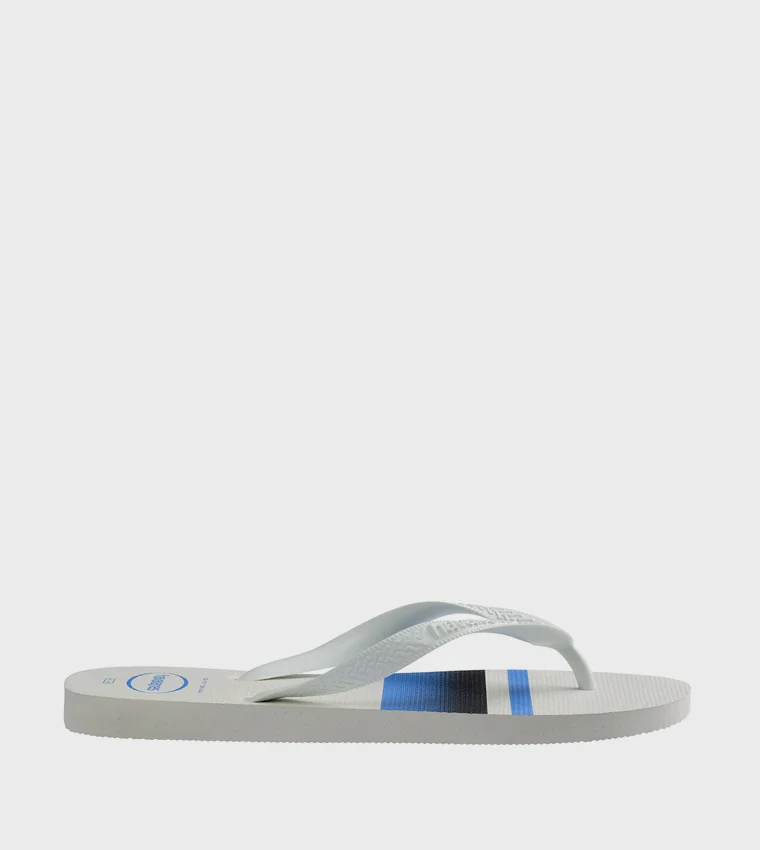 Havaianas White/White/Blue Hav. Top Basic for Men | Best Price UAE
