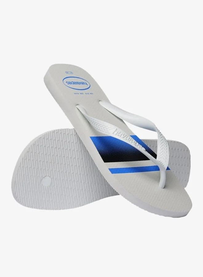 Havaianas White/White/Blue Hav. Top Basic for Men | Best Price UAE