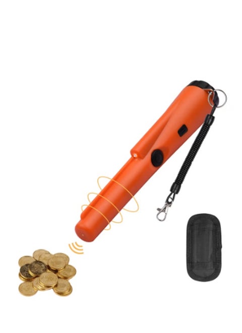 Metal Detector Portable Gold Detector for Adults and Kids Waterproof 360° Scan Metal Detecting Accessories with Buzzer Vibration Treasure Hunting Tool with Holster