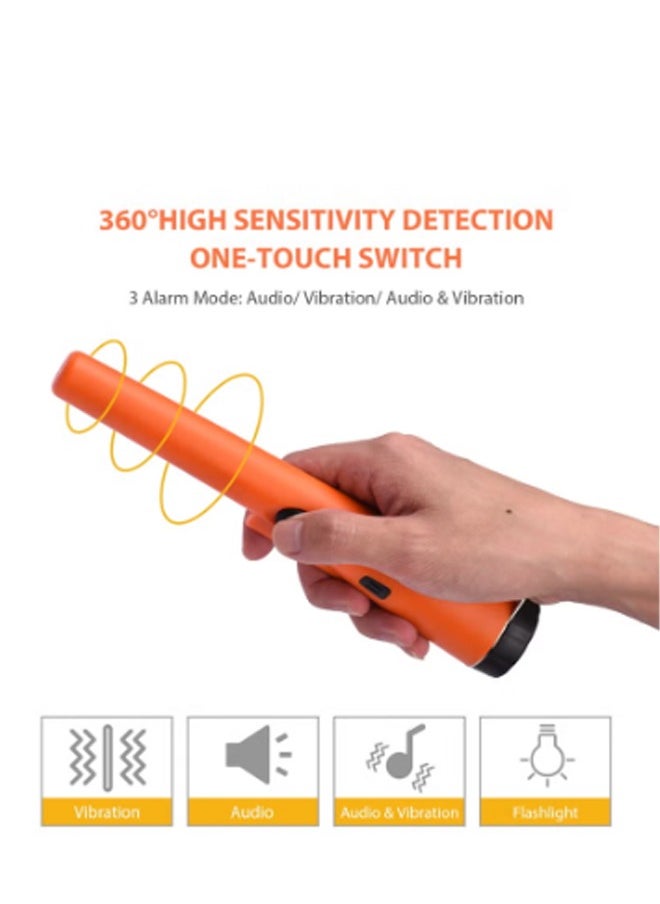 Bukela - Metal Detector Portable Gold Detector for Adults and Kids Waterproof 360° Scan Metal Detecting Accessories with Buzzer Vibration Treasure Hunting Tool with Holster - Image 1