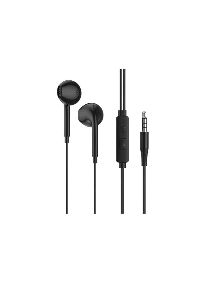 Tingwode - Tingwode S1 Music Earphone With Microphone And Comfortable Wearing For Mobile Phone 1.2 M - Black - Image 1