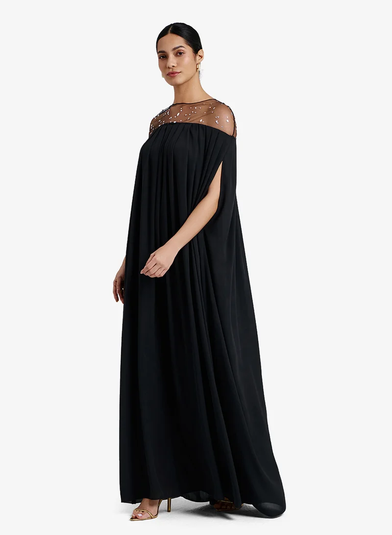 CHASE  Off Shoulder Tiered Kaftan for Women | Best Price UAE