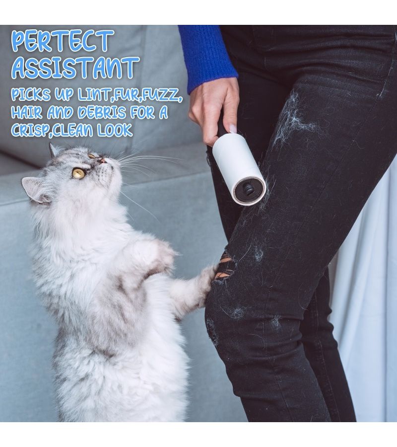 Pet Hair Removal Roller 3 Pack Portable No Power Required Clothing Furniture Car Seat Cleaner - Image 4