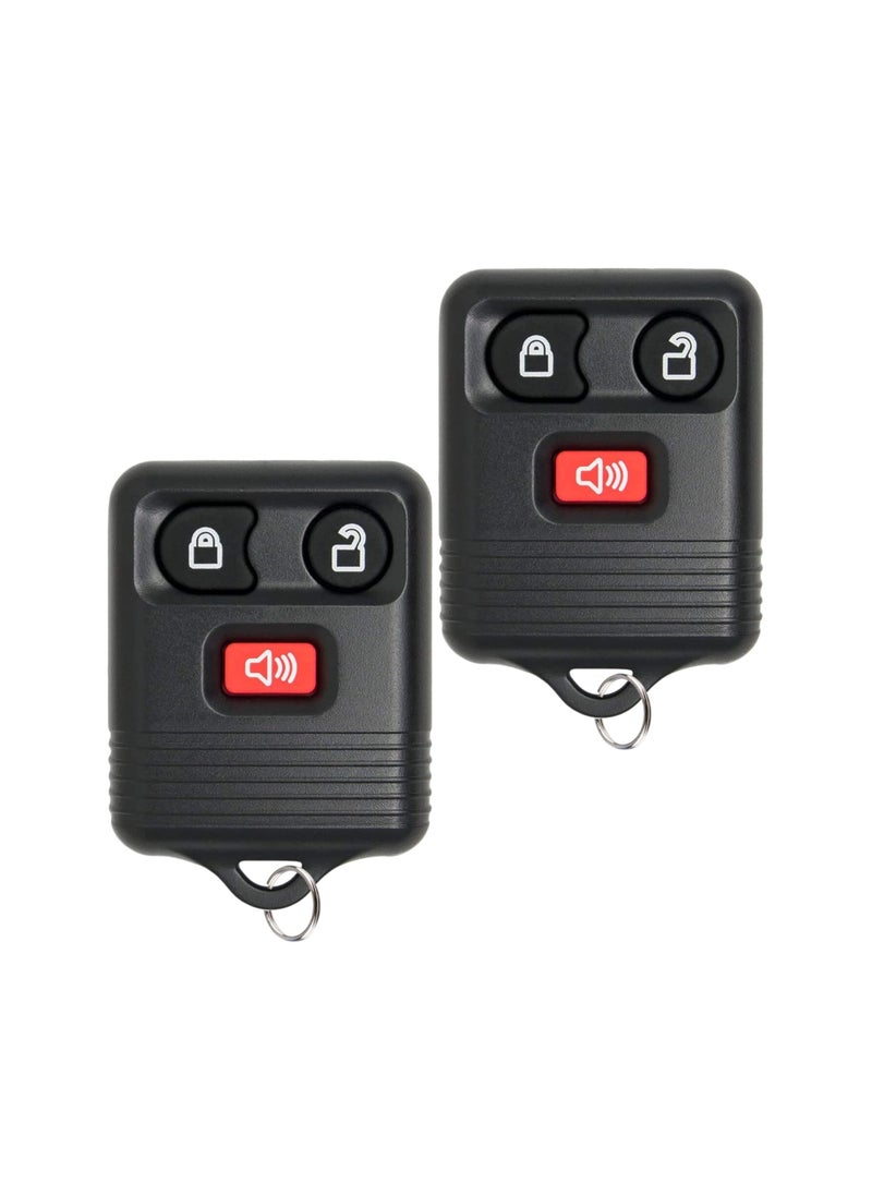Generic - 2PCS 3-Button Replacement Key Fob Case for Keyless Entry, Keyless Entry Remote Replacement Key Fob Replacement for Ford, Lincoln, Mercury, Mazda F150 F250 F350 Escape Expedition Explorer Ranger - Image 1