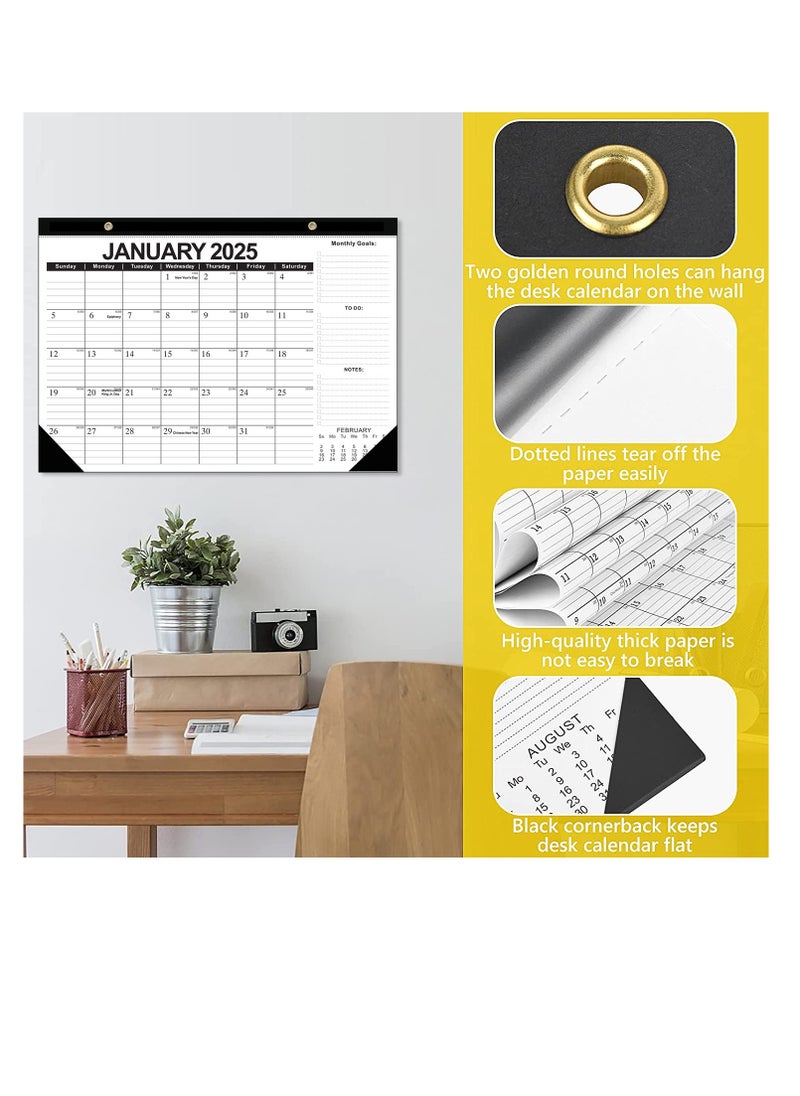 General - 2025-2026 Wall Calendar 18 Months Calendar 2025-2026 17 x 12 In 2025 Calendar  Monthly Calendar with Week Numbers Large Blocks, Thick Paper Yearly Overview  Note ﻿ - Image 1