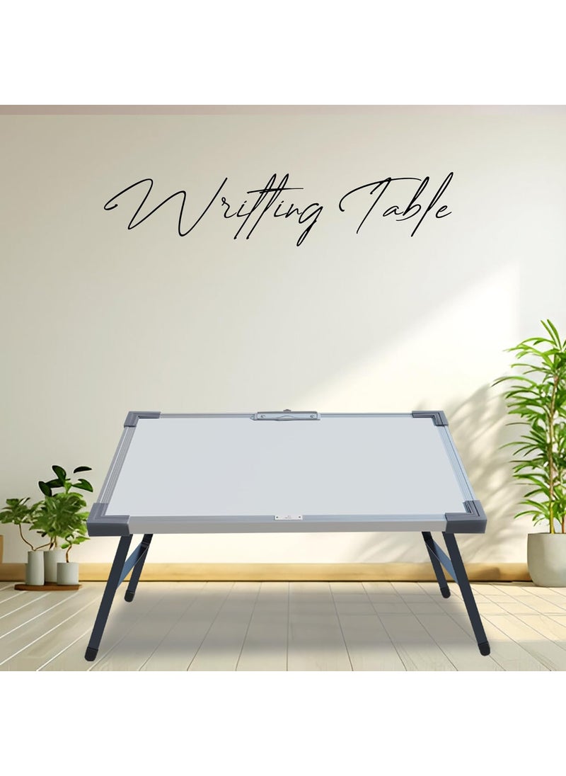 Rose ROSE Multipurpose Portable Whiteboard Study Laptop Table Portable Desk Lap Bed Table with Height Adjustable for Kids Home Office Presentation etc 1 Marker 1 Duster 105 Big  - Image 1