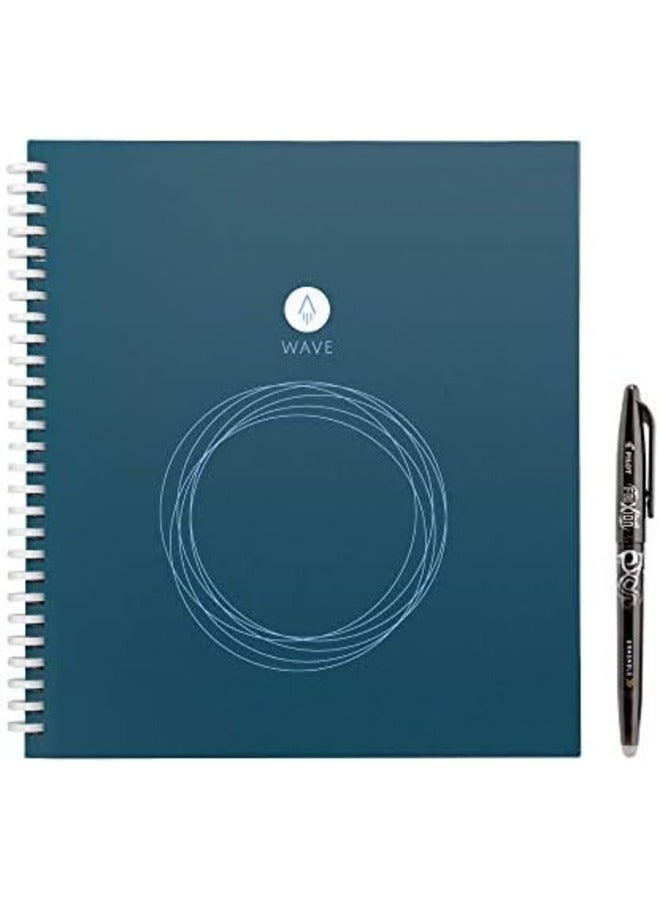 Rocketbook Wave Smart Reusable Notebook – Standard Size (8.5" x 9.5"), 80 Dot-Grid Pages - Image 1