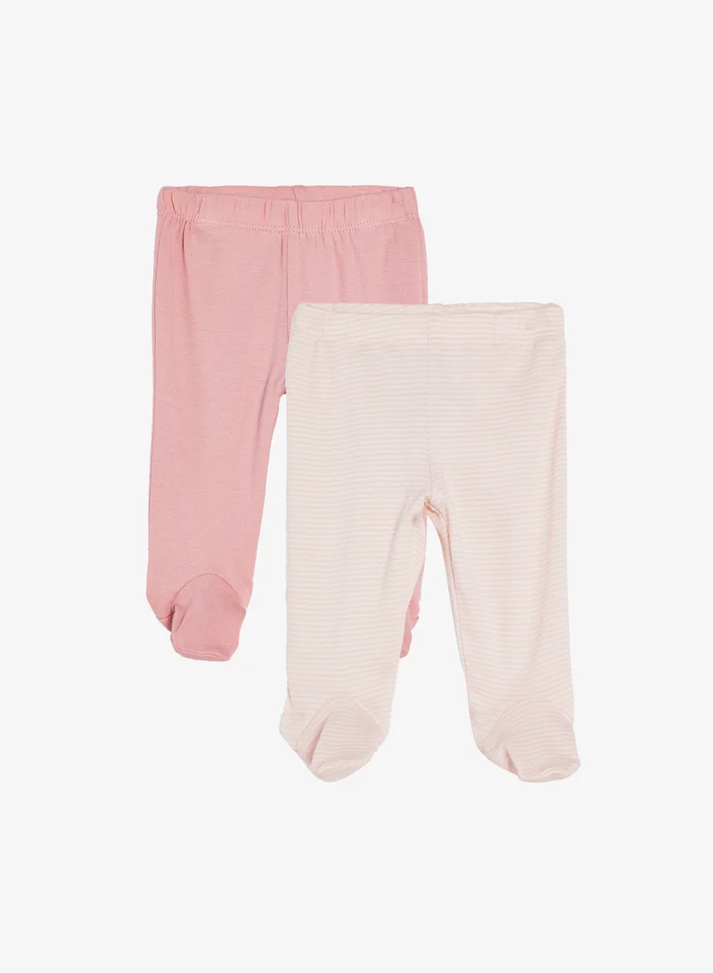 carter's Infant 2 Pack Of Footed Pants