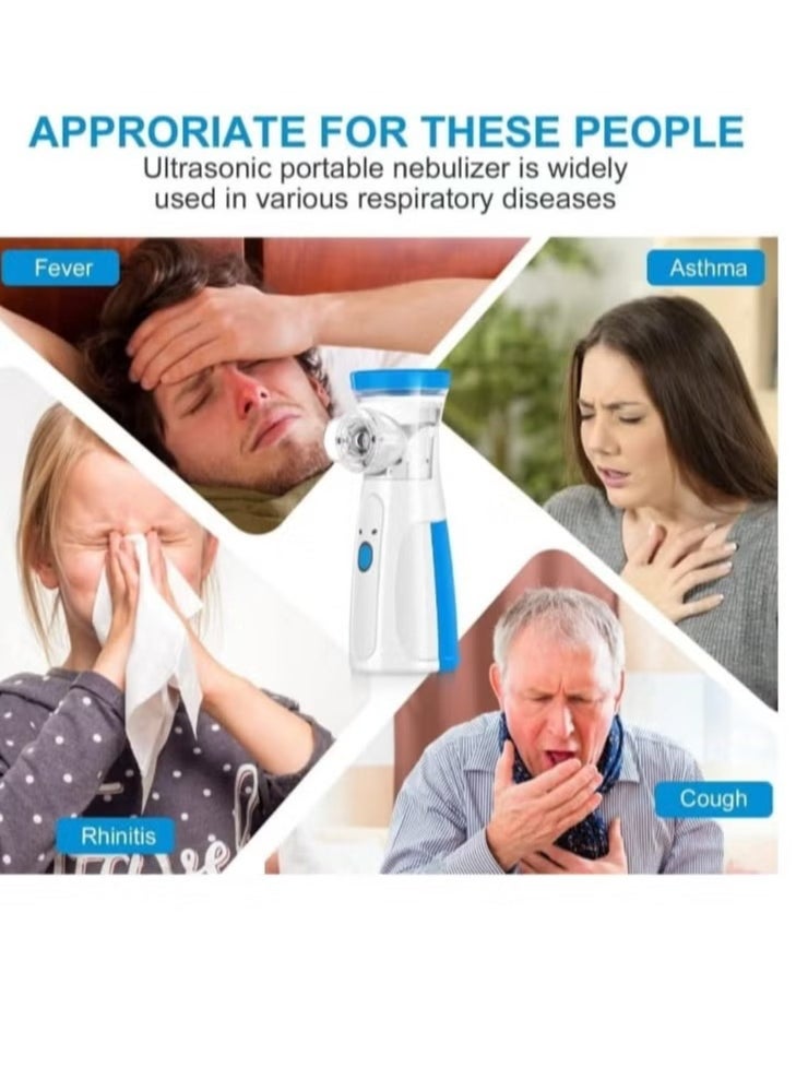 Portable Nebulizer Mini Vaporizers Machine Handheld Atomizers for Adults and Children Travel Nebulizer Steam Inhalator