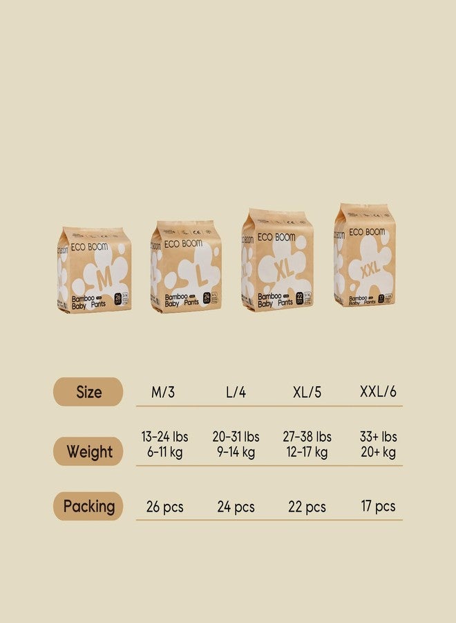 Eco boom سروال تدريب ECO BOOM للأطفال، مضاد للحساسية للبشرة الحساسة، مقاس 6 مناسب لـ 33+ رطل (XXL - 17 قطعة) - Image 5