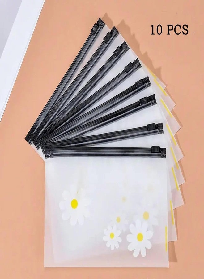 NIRVIK Zipper Pouches - Durable PVC Lightweight Makeup & Travel Organizer Bags with Push-Lock Closure - Multipurpose Storage for Hair Accessories, Jewelry, Toiletries Waterproof (Pack of 5) - Image 4