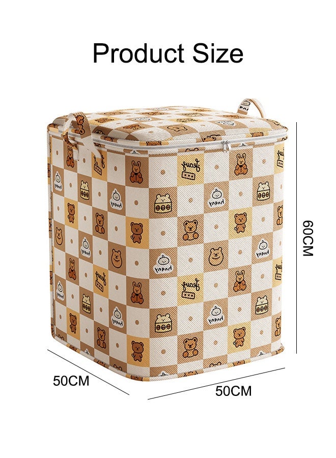 150L Large Storage Bag Clothes Storage Box Storage Bags Waterproof Clothing Storage Cupboards For Clothes Closet Organizers Storage Containers Zipper Bag Handle Zipper Design For Clothing Blanket Comforters Bed Sheets Pillows And Toys - Image 2