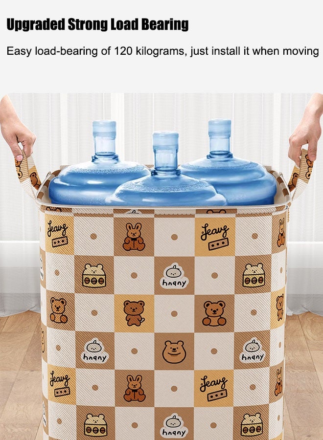 150L Large Storage Bag Clothes Storage Box Storage Bags Waterproof Clothing Storage Cupboards For Clothes Closet Organizers Storage Containers Zipper Bag Handle Zipper Design For Clothing Blanket Comforters Bed Sheets Pillows And Toys - Image 4