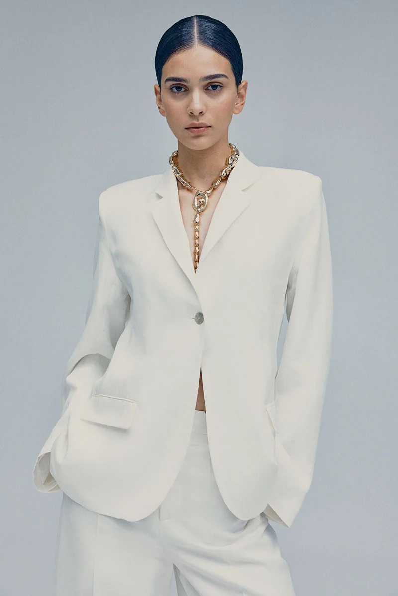 H&M Linen-blend blazer