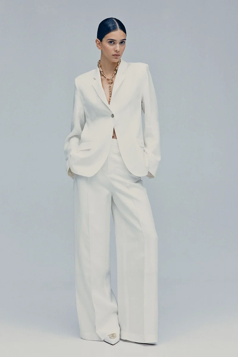 H&M Linen-blend blazer