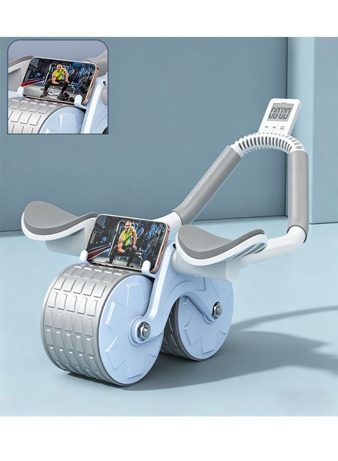 Bukela 2026 New Ab Roller Wheel with Knee Mat &Timer, Automatic Rebound Abdominal Wheel, Ab Abdominal Exercise Roller with Elbow Support, Abs Workout Equipment Ab Exercise Roller for Women Men - Image 1