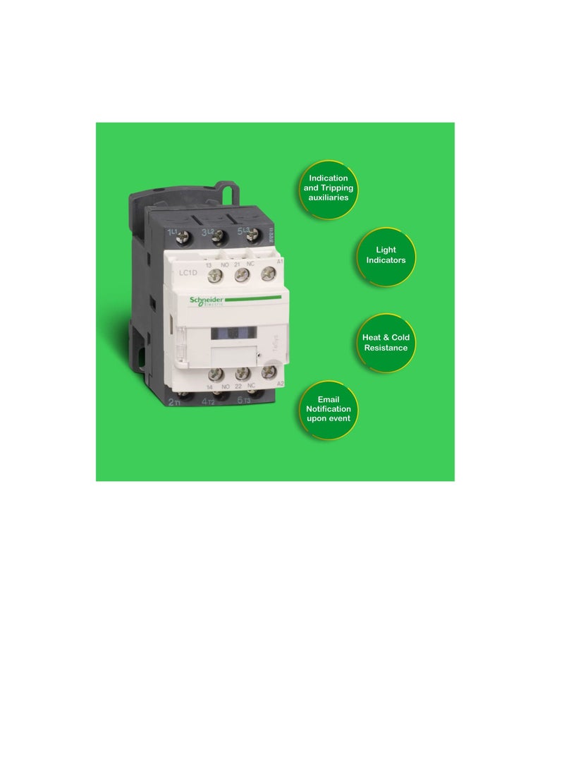 Schneider Electric Schneider Electric TeSys D - AC Contactor, 220 V AC, 50/60 Hz, 3 Pole, 3NO, 18A, Fixed & DIN Rail Mounting, LC1D18M7  - Image 3