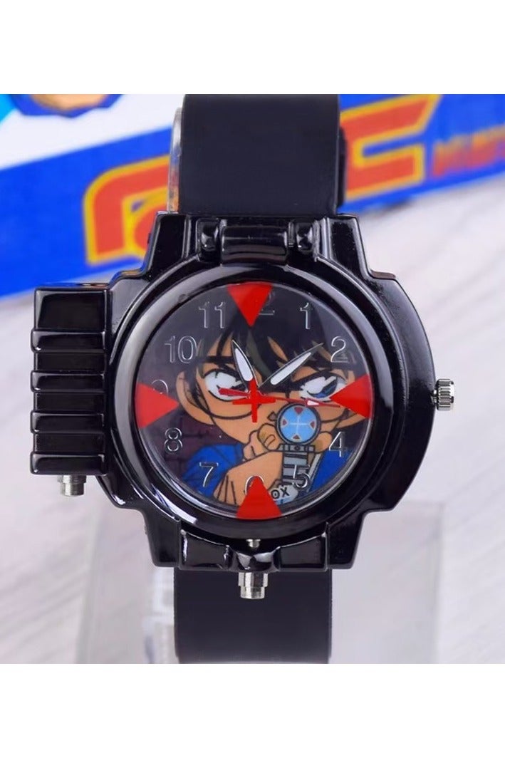 Conan Detective Edogawa Conan Laser Light Quartz Watch Anime Watch for Men Student Kids - Image 1