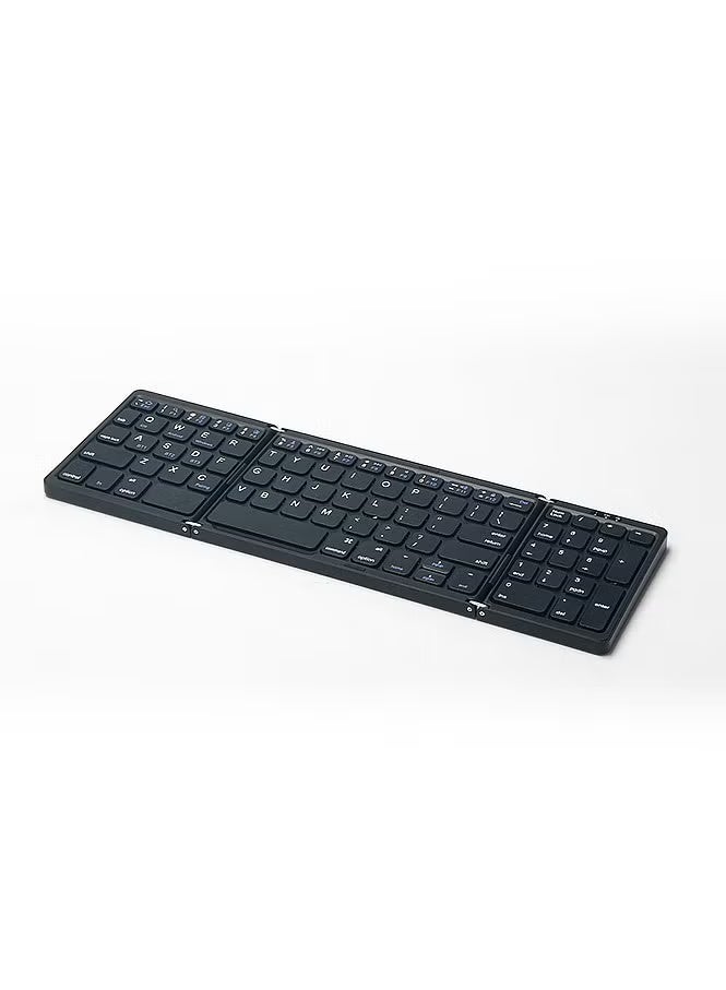 Folding number key mobile phone tablet portable three-system universal keyboard wireless Bluetooth keyboard - Image 1