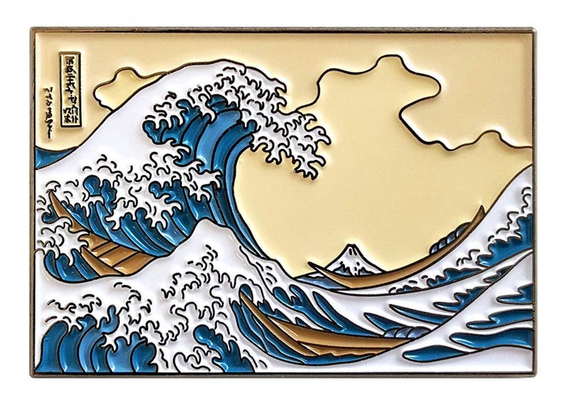 Pinsanity The Great Wave off Kanagawa Enamel Lapel Pin - Image 1