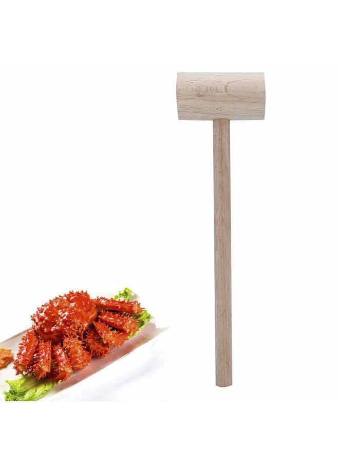 MGTECH 16Pcs Wooden Crab or Lobster Mallets, Nature Hardwood - Image 2