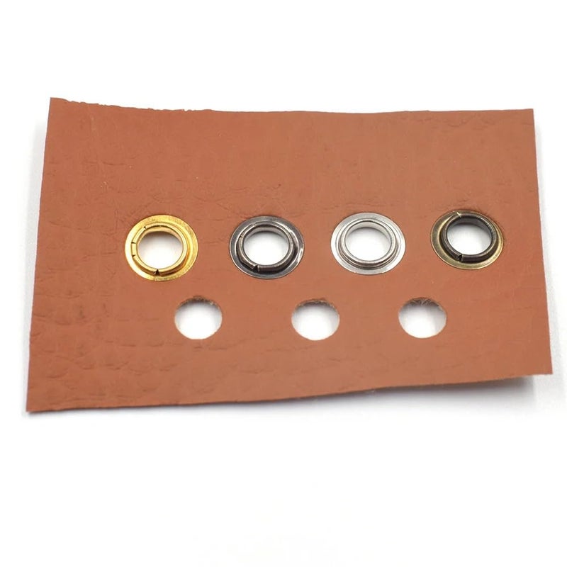 MySouq-Store - 100 Sets (Silver) Metal Eyelet Grommet Ring Kit for Garment Canvas Sewing Accessories Silver - (Iner Dia. 14mm-Outer Dia 22.5mm) - Image 2
