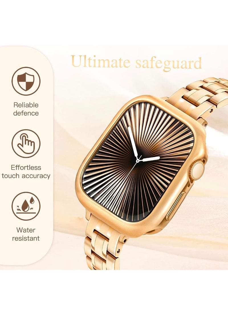 JSYES JSYS M100 ULTRA Metallic Classics Smartwatch - 49mm Gold Edition with Metal Band - Image 2