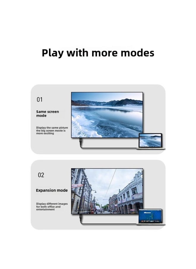 Generic - HDTV 2.0 Edition 4K TV Computer Monitor Data Line Projector Connected To HD Line HDTV Line-Color:HD Thin Line 4K-Line Length:10m - Image 1