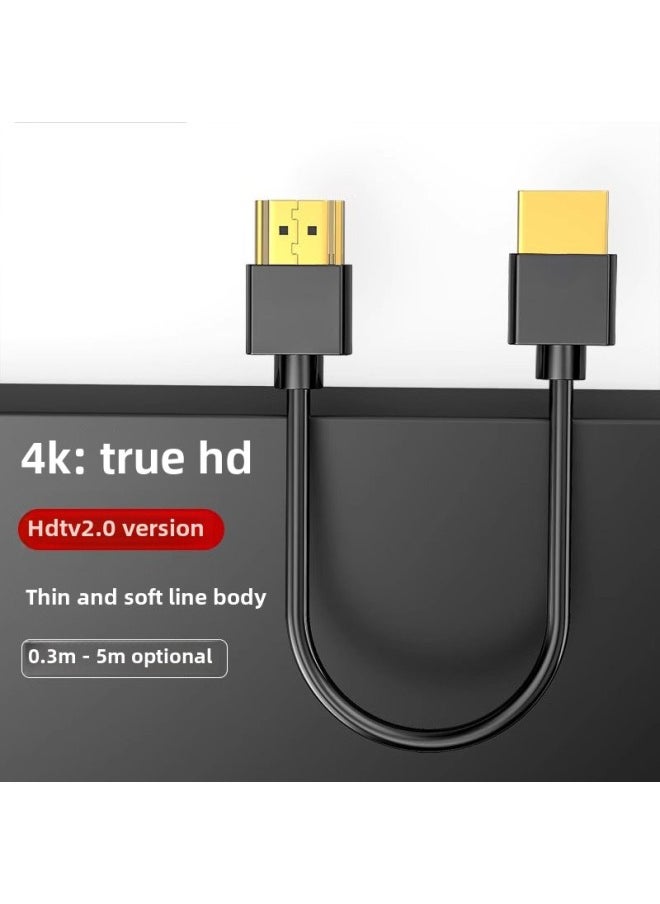 Generic - HDTV 2.0 Edition 4K TV Computer Monitor Data Line Projector Connected To HD Line HDTV Line-Color:HD Thin Line 4K-Line Length:10m - Image 1