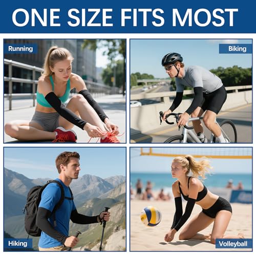 Anpuimult 12 Pairs Arm sleeves for men Woman,Cooling UV Sun Protection sleeves to cover arms for women arm sleeve Cycling Outdoor Sports - Image 5