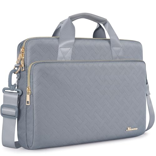 KIZUNA Laptop Sleeve Case 17 Inch Computer Shoulder Bag for 17.3" Lenovo ThinkBook Plus/IdeaPad 3i Gen7/ASUS Vivobook/ZenBook Pro/LG gram/MSI 17/Dell XPS/HP ENVY/Dell G7,Grey - Image 1