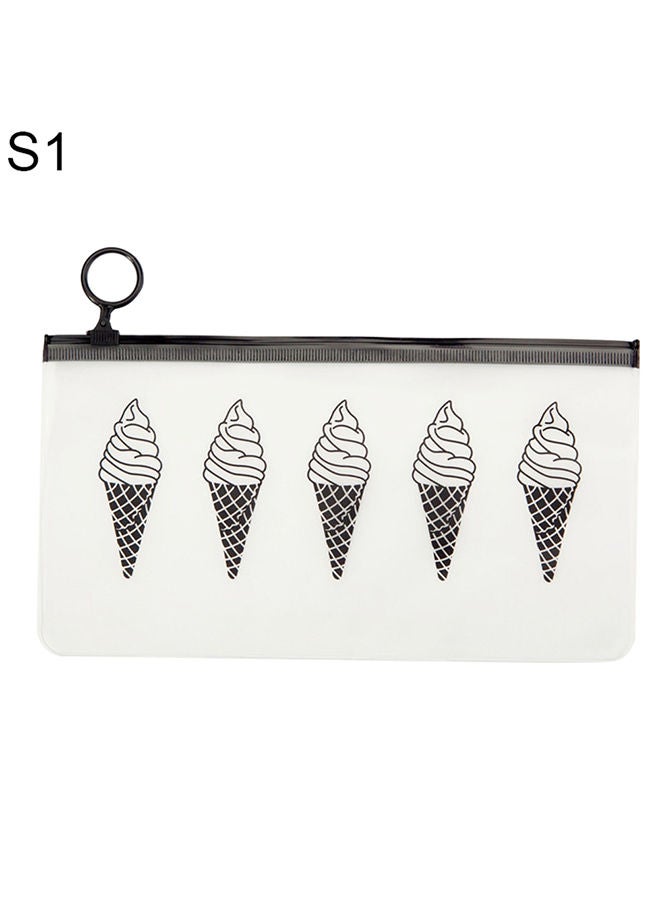 نيبمينينت حقيبة مستحضرات تجميل بطبعات أبيض/ أسود