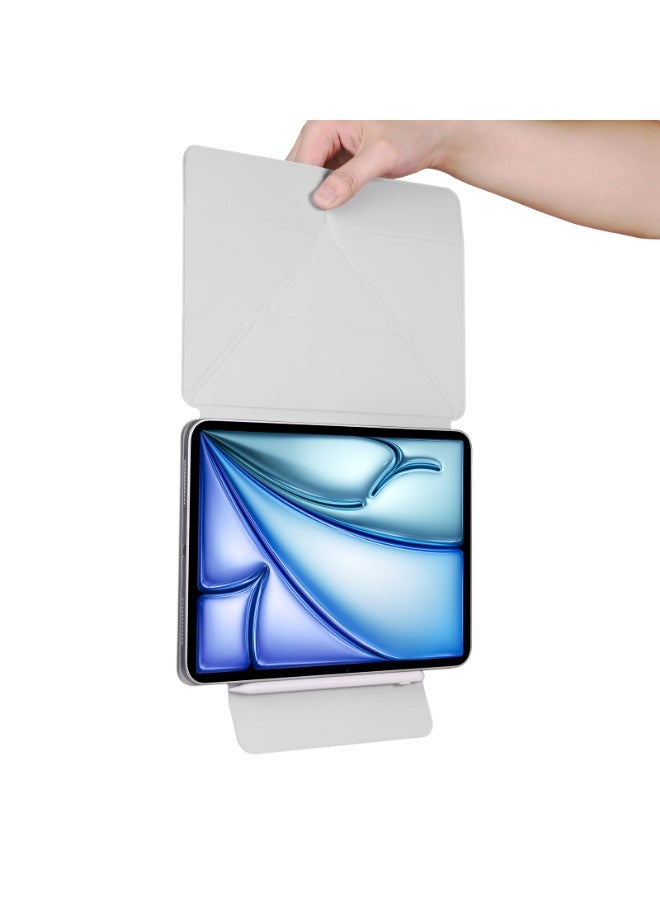 magnetic Case for iPad Pro 11 Case 2022/ 2021 /air4/air5 10.9 "/ ipad air6/air7 11" with Pencil Holder Premium Protective Case Cover with Soft TPU Back and Auto Sleep/Wake Feature for iPad Pro 11 comaptiple with (A2228 / A2231 / A2068 / A2230) , Grey - Image 4