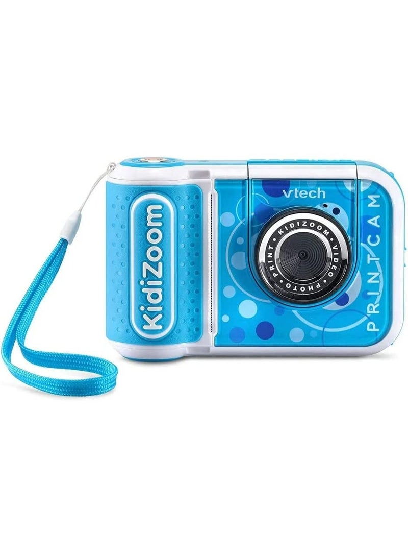 VTech - KidiZoom PrintCam | Digital Camera For Children | Electronic Toy Camera, Click & Print | Photos & Video For Kids Aged 3, 4, 5, 6, 7, 9 Years Old - Blue - Image 2