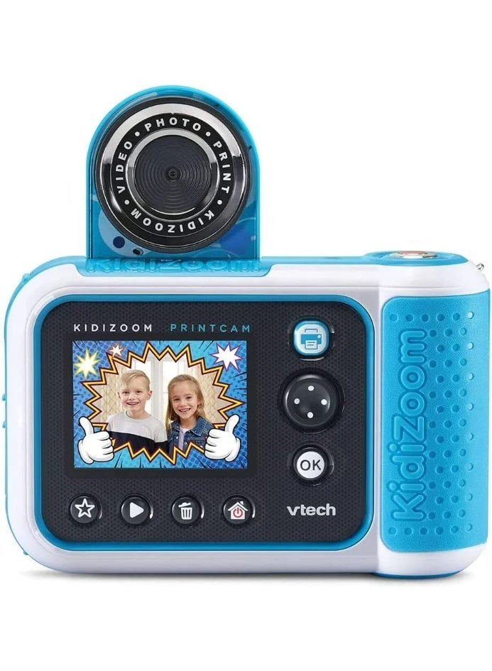 VTech - KidiZoom PrintCam | Digital Camera For Children | Electronic Toy Camera, Click & Print | Photos & Video For Kids Aged 3, 4, 5, 6, 7, 9 Years Old - Blue - Image 5