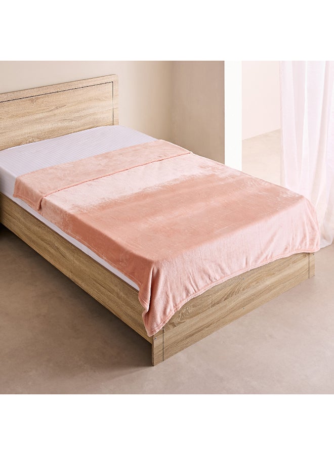 Home Box Nova Solid Flannel Twin Blanket 200 x 140 cm - Image 1