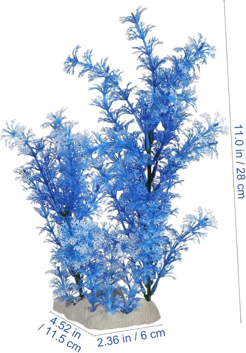 Garneck Large Aquarium Plant Decorations - Realistic Artificial Plastic Fish Tank Decor for Big Trees and - Image 2
