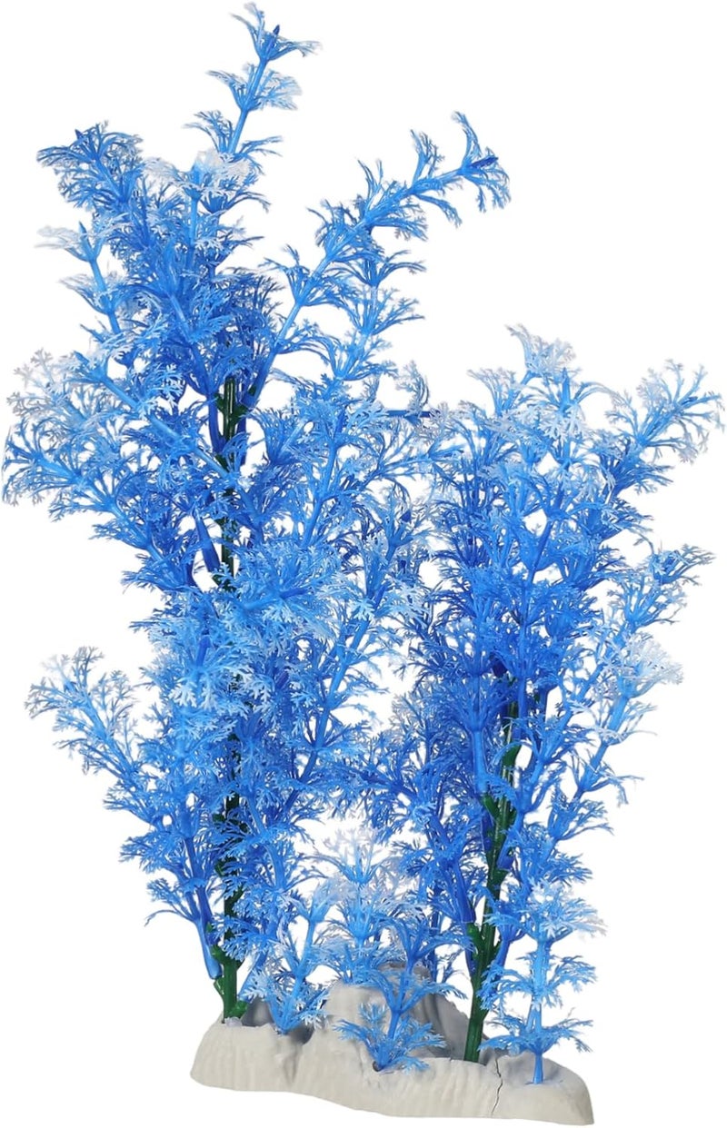 Garneck Large Aquarium Plant Decorations - Realistic Artificial Plastic Fish Tank Decor for Big Trees and - Image 1