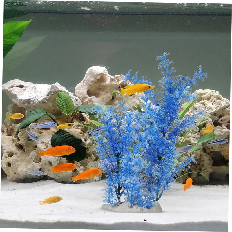 Garneck Large Aquarium Plant Decorations - Realistic Artificial Plastic Fish Tank Decor for Big Trees and - Image 5
