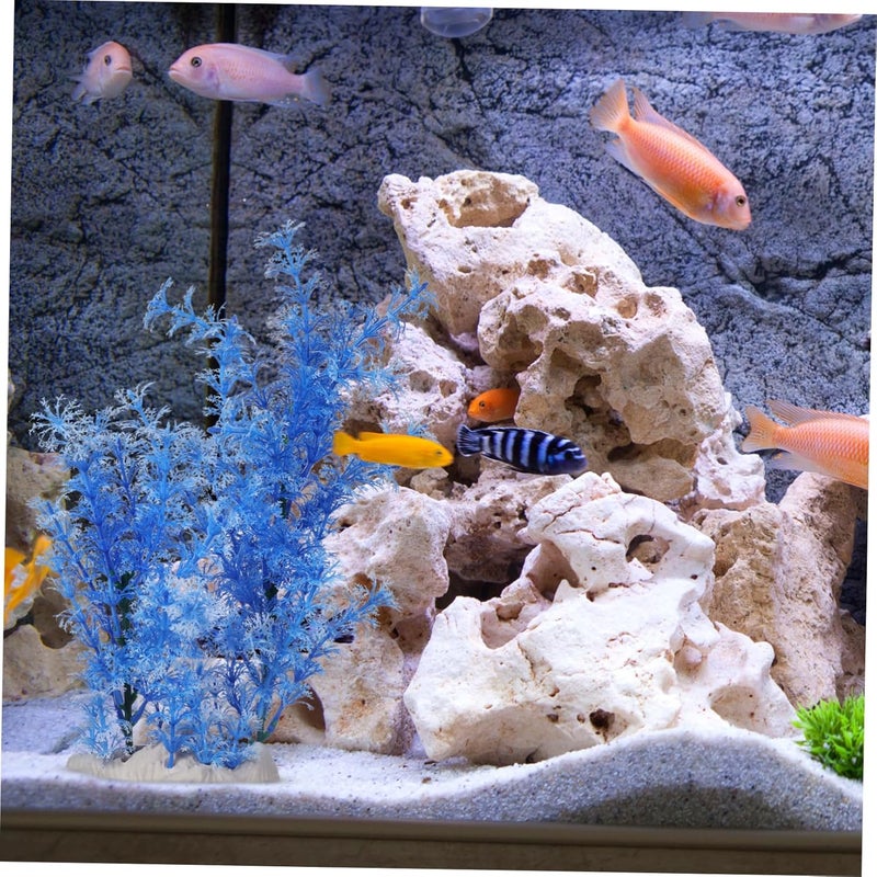 Garneck Large Aquarium Plant Decorations - Realistic Artificial Plastic Fish Tank Decor for Big Trees and - Image 4