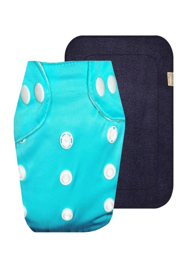 Dumbledo Lite Cloth Diaper with Gray Insert (Pack of 1) | Hypoallergenic | Breathable | Adjustable Snaps | Worry-Free Diapering | 3 Months - 2 Years | Unisex Baby - Image 1