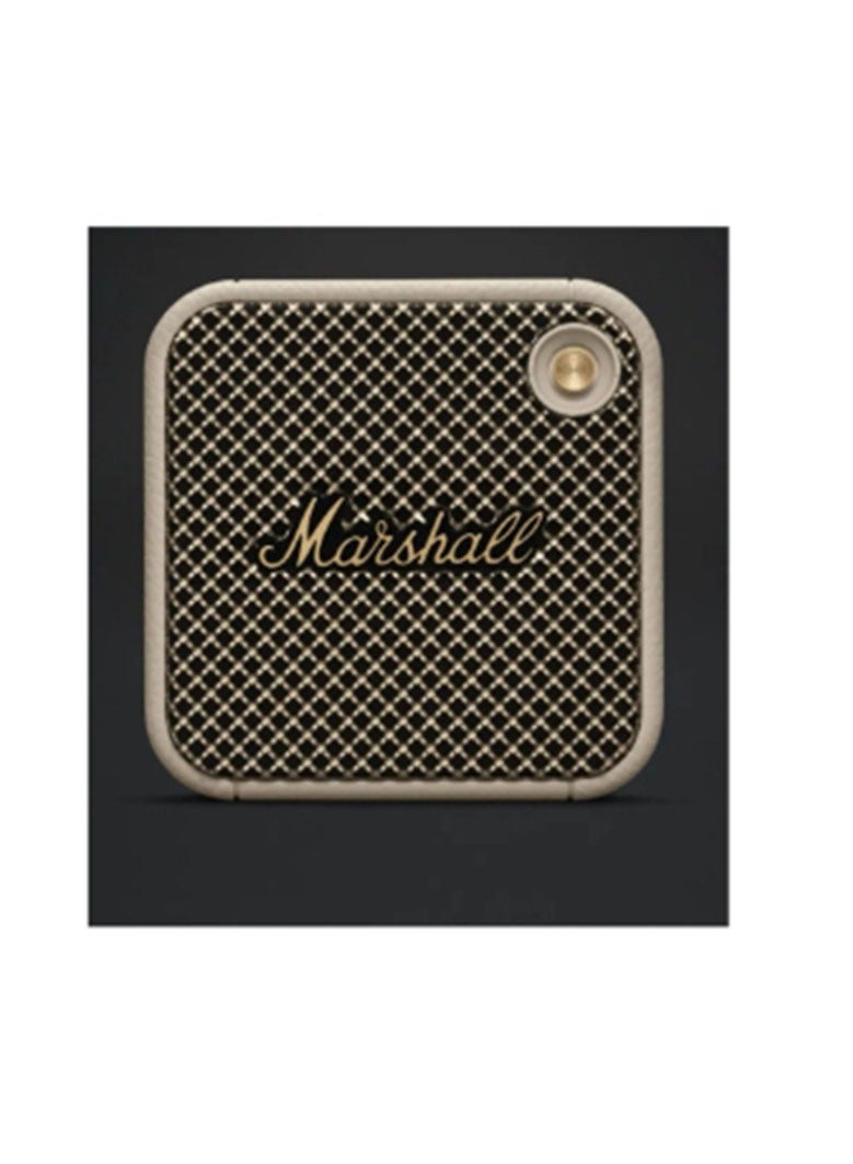 Marshall Willen Bluetooth Speaker, Wireless, 15+ Hours Playtime, Water-Resistent, Quick Charge, Stackable - Cream - Image 4