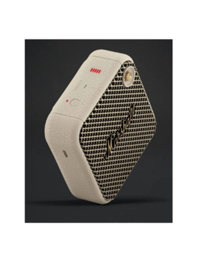 Marshall Willen Bluetooth Speaker, Wireless, 15+ Hours Playtime, Water-Resistent, Quick Charge, Stackable - Cream - Image 3