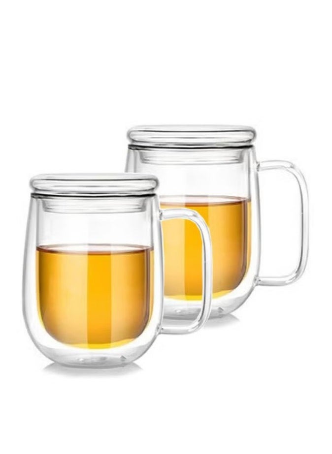 Double Walled Glass Coffee Cups With Handle And Glass Lid, 350 ML 2Pcs Set - pzsku/Z3F06FEC7229A9B28D748Z/45/_/1733472276/d196b2cf-562b-4781-9900-3292c96fc2b8