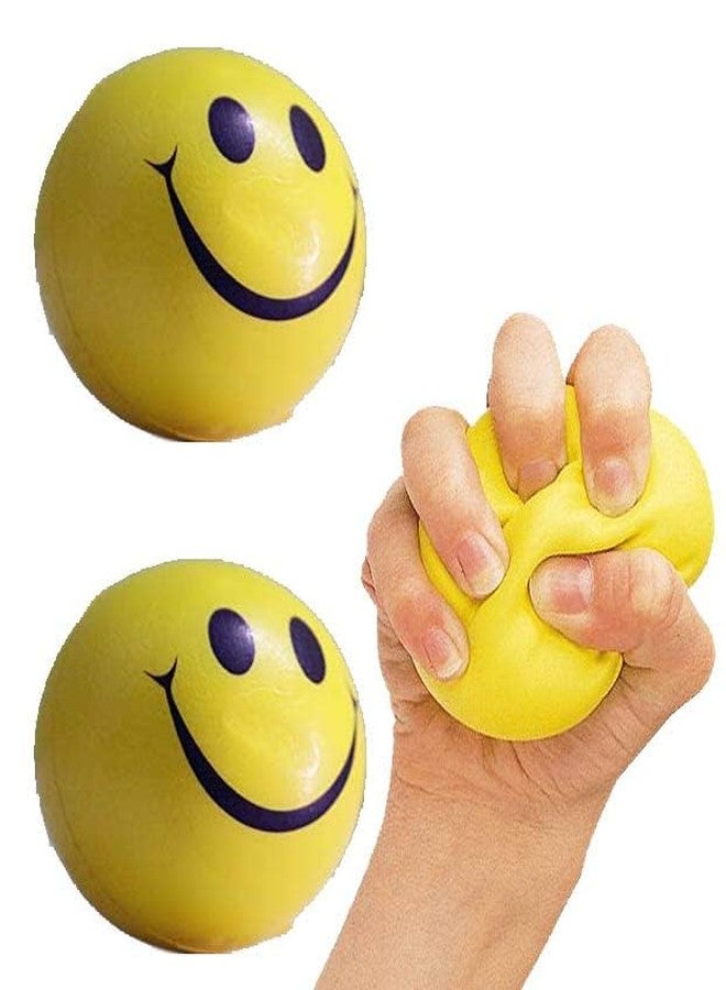 Awadh- Smile face Squeeze Ball Soft Ball | Fingers Exercise Ball |Soft Ball | l Pack of 2 Ball - Image 1